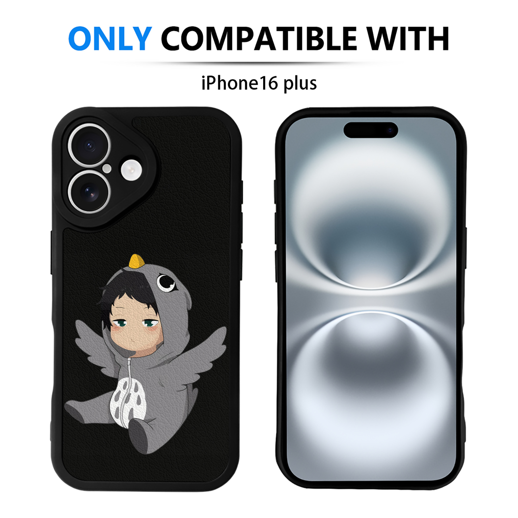 （画像用） ハイキュー!! Haikyu!! 【iPhone 16シリーズ対応】シリコンスマホケース（レザー調） 材質：シリコン
